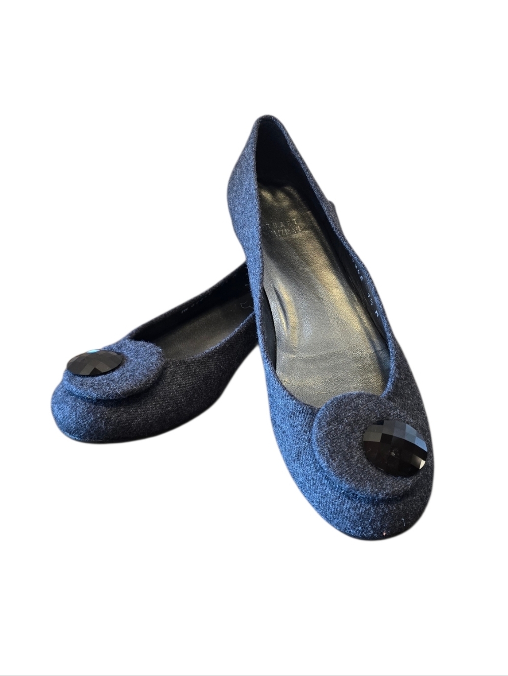 Stuart Weitzman Gray Wool Ballet Flats 7.5